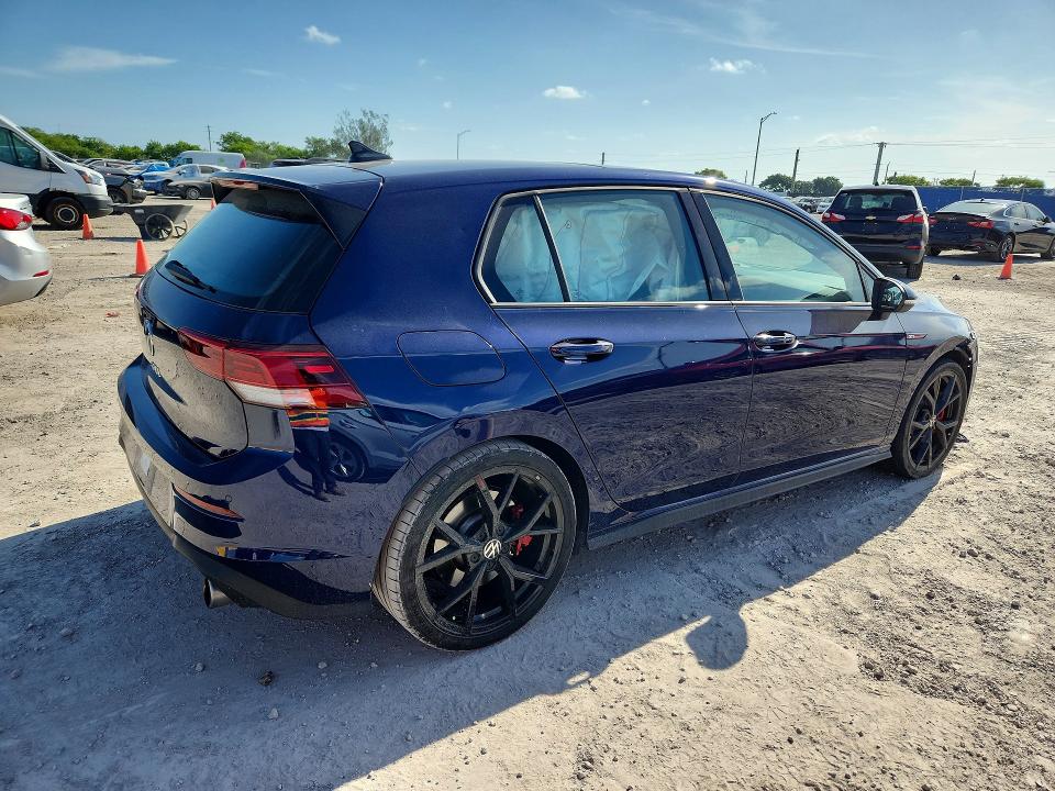 2024 Volkswagen Gti VIN WVWSA7CD3RW179206 COPART salvage auction — FRONT END, Fl - Cert Of Title Slvg Rebuildable, sold $12,900 on 2026-08-05 (photo 3)