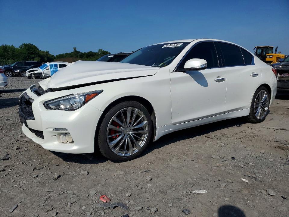 2015 Infiniti Q50 VIN JN1BV7AR1FM418636 COPART salvage auction — FRONT END, Pa - Certificate Of Salvage, sold $2,700 on 2026-07-15 (photo 1)