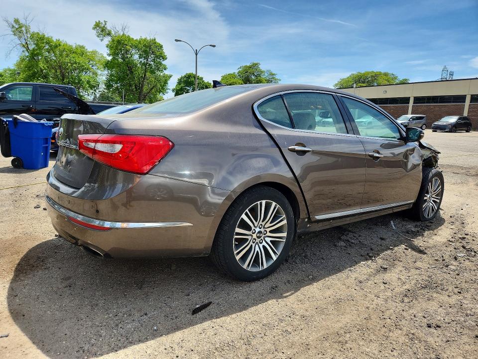 2014 Kia Cadenza VIN KNALN4D79E5166117 COPART salvage auction — MECHANICAL, Il - Certificate Of Title, sold $400 on 2026-07-07 (photo 3)
