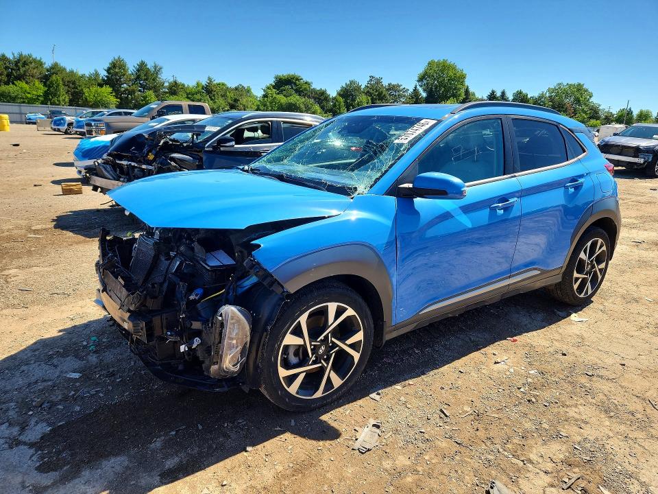 2022 Hyundai VIN KM8K5CA36NU790811 COPART salvage auction — FRONT END, Il - Salvage Certificate, sold $2,650 on 2026-07-28 (photo 1)