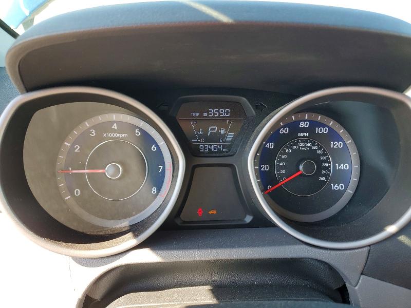 2015 Hyundai Elantra VIN KMHDH4AE8FU458815 COPART salvage auction — FRONT END, Va - Cert Of Title - Salvage, sold $1,350 on 2026-07-22 (photo 9)