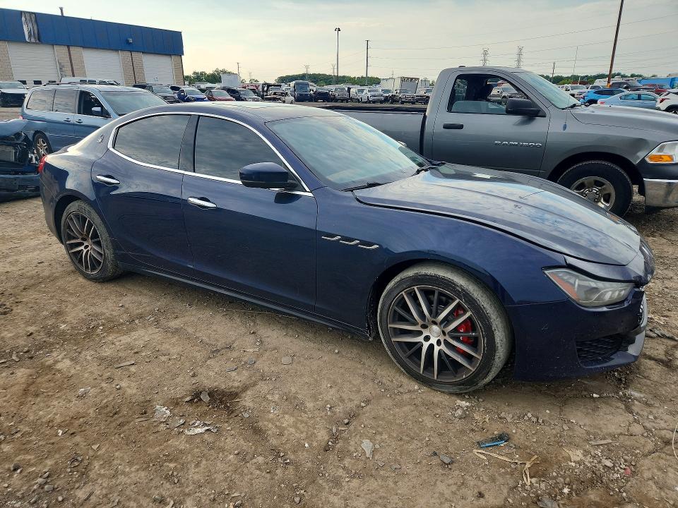 2018 Maserati Ghibli VIN ZAM57YTAXJ1278657 COPART salvage auction — FRONT END, MI - CERTIFICATE OF TITLE, sold $3,150 on 2026-07-14 (photo 4)