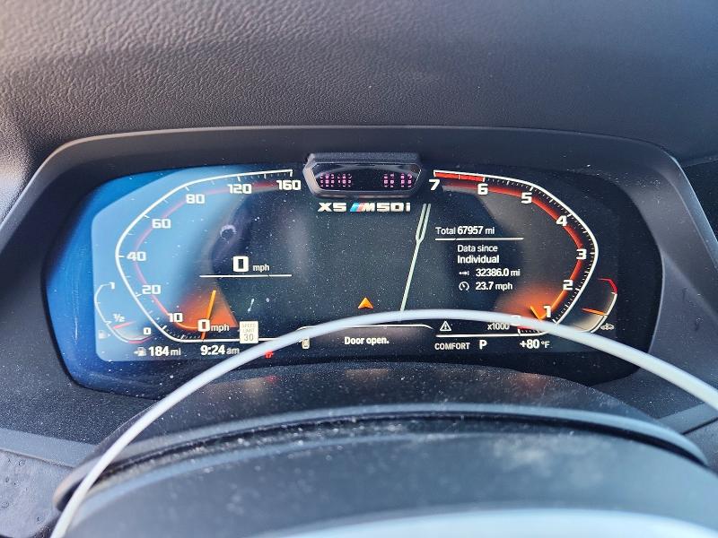 2021 BMW X5 VIN 5UXJU4C03M9H40978 COPART salvage auction — REAR END, Nm - Cert Of Title-Salvage, sold $25,250 on 2026-07-09 (photo 9)