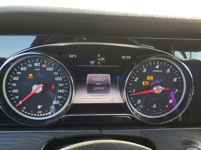 2018 Mercedes-benz E-klasse VIN WDDZF4JB3JA387058 COPART salvage auction — FRONT END, Ca - Salvage Certificate, sold $6,500 on 2026-07-09 (photo 9)