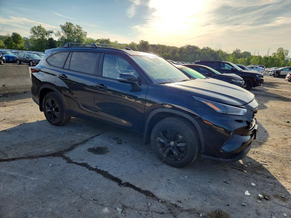 2025 Toyota Highlander VIN 5TDKBRCH1SS649461 COPART salvage auction — FRONT END, Ny - Mv-907A Salvage Certificate, sold $18,000 on 2026-07-14 (photo 4)
