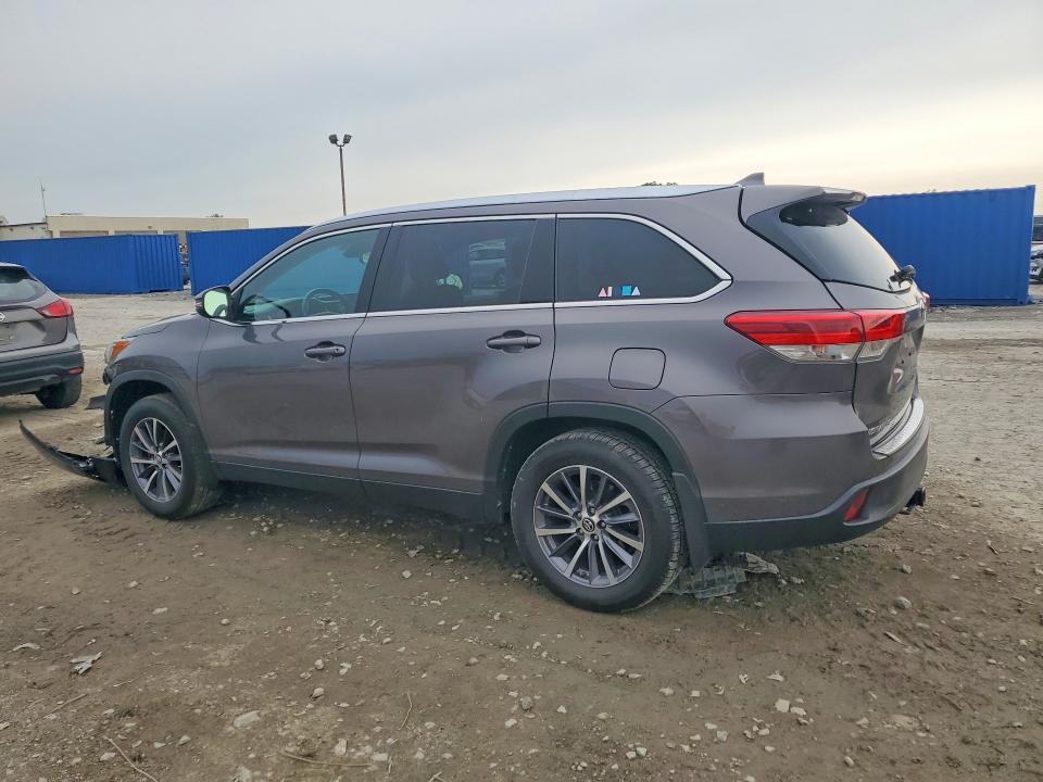 2019 Toyota Highlander VIN 5TDJZRFH5KS942086 COPART salvage auction — FRONT END, In - Cert Of Title-Salvage Title, sold $10,700 on 2026-07-24 (photo 2)