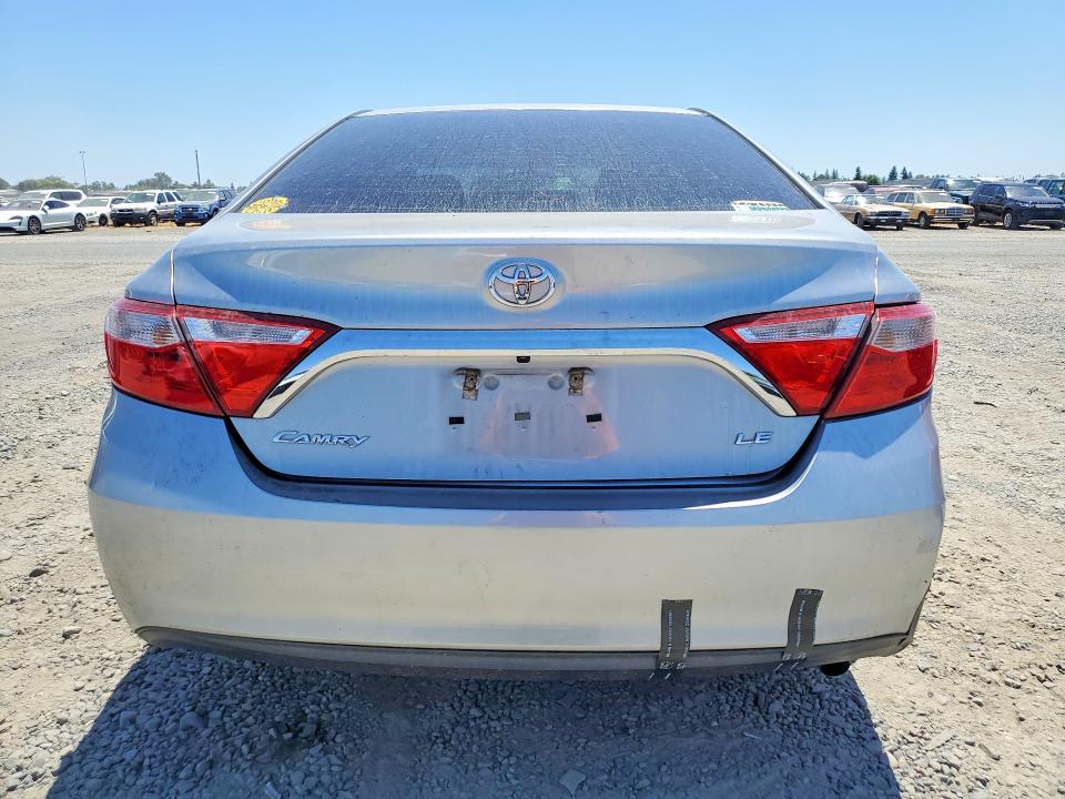 2015 Toyota Camry VIN 4T1BF1FK1FU933019 COPART salvage auction — REAR END, CA - SALVAGE CERTIFICATE, sold $3,600 on 2026-08-02 (photo 6)