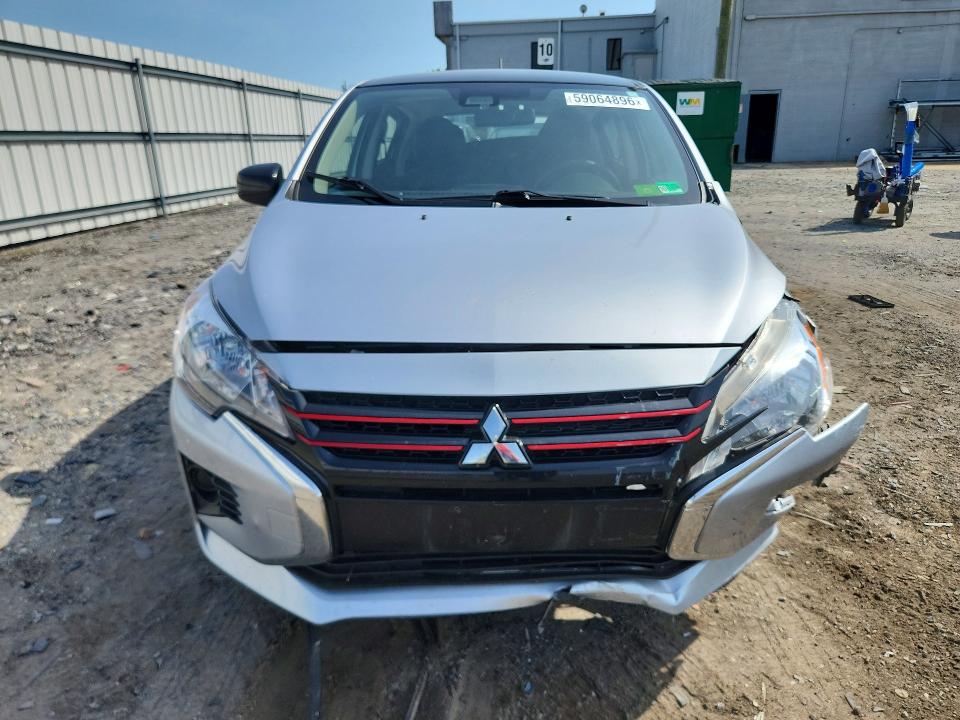 2024 Mitsubishi Mirage VIN ML32AWHJ1RH015002 COPART salvage auction — FRONT END, VA - CERT OF TITLE - SALVAGE, sold $1,200 on 2026-07-29 (photo 5)