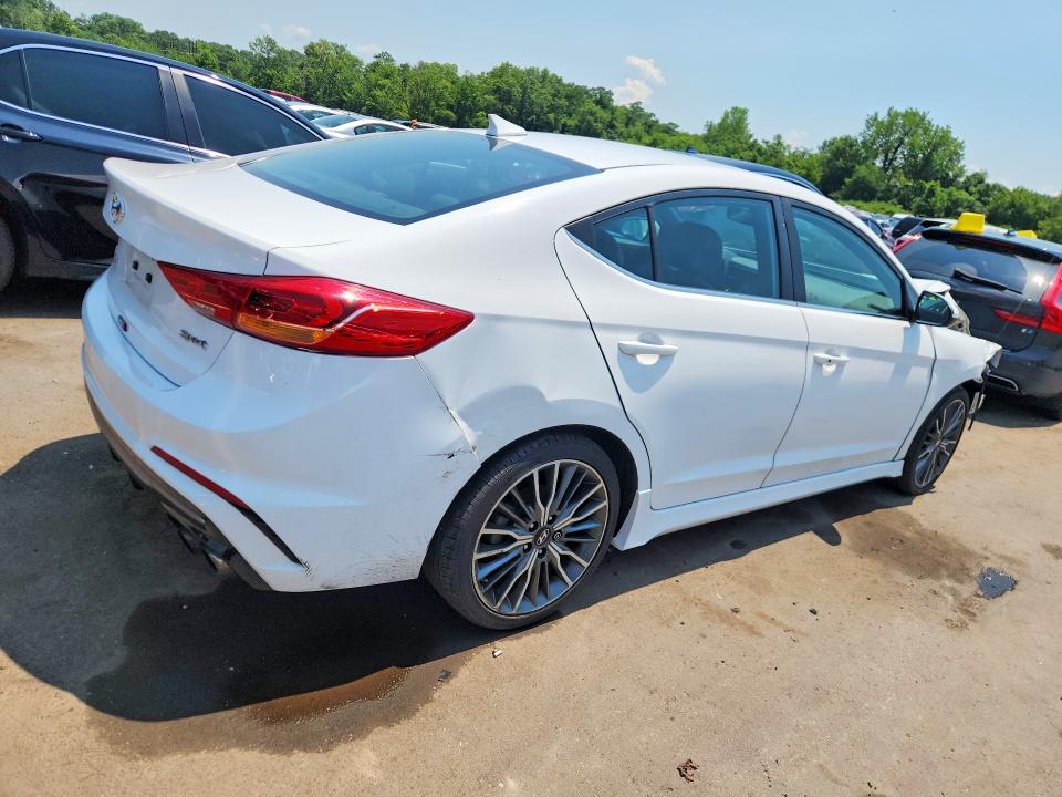 2017 Hyundai Elantra VIN KMHD04LB9HU345646 COPART salvage auction — FRONT END, Ct - Cert Of Title-Parts Only Salva, sold $550 on 2026-07-17 (photo 3)