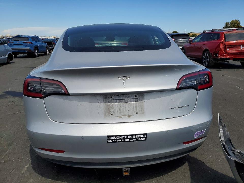 2018 Tesla Model 3 VIN 5YJ3E1EB4JF091193 COPART salvage auction — FRONT END, Ca - Salvage Certificate, sold $6,800 on 2026-07-08 (photo 6)