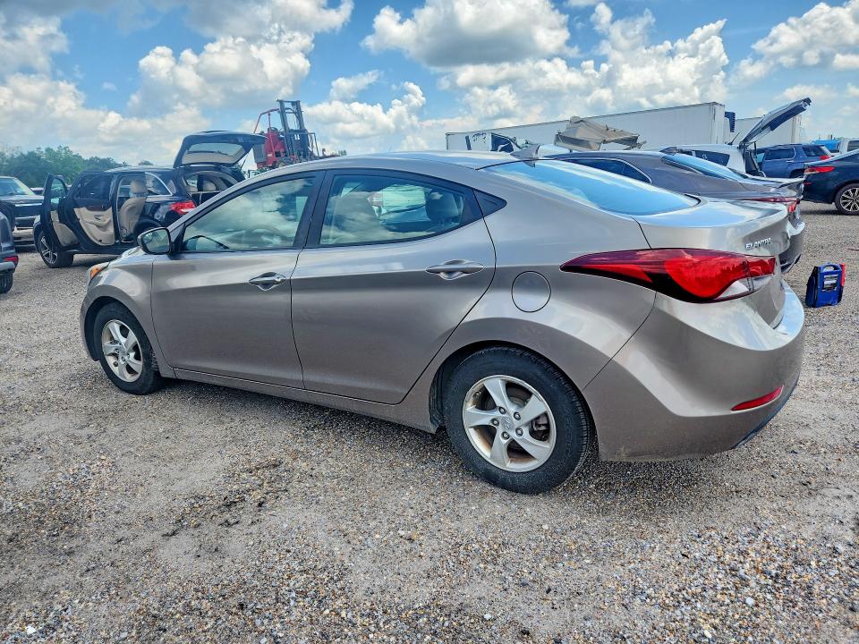 2014 Hyundai Elantra VIN 5NPDH4AE0EH521774 COPART salvage auction — MECHANICAL, Fl - Certificate Of Title, sold $1,750 on 2026-07-02 (photo 2)