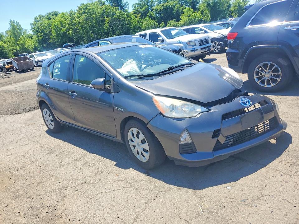 2012 Toyota Prius VIN JTDKDTB3XC1017800 COPART salvage auction — FRONT END, Nc - Salvage Certificate Of Title, sold $500 on 2026-07-07 (photo 4)