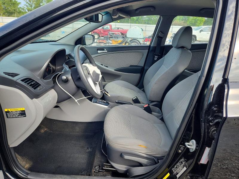 2012 Hyundai Accent VIN KMHCT5AE2CU040410 COPART salvage auction — FRONT END, Sc - Non-Reb & Rem Salvage Title, sold $500 on 2026-07-27 (photo 7)