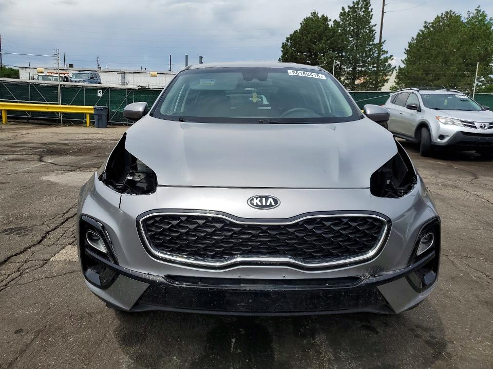 2020 Kia Sportage VIN KNDPMCAC8L7636576 COPART salvage auction — FRONT END, Co - Salvage Title, sold $4,300 on 2026-07-30 (photo 5)