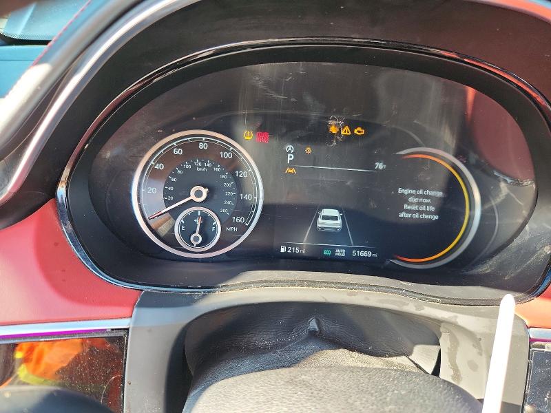 2022 Genesis Gv70 VIN KMUMADTB1NU033976 COPART salvage auction — FRONT END, Ga - Cert Of Title-Salvage, sold $12,300 on 2026-07-07 (photo 9)