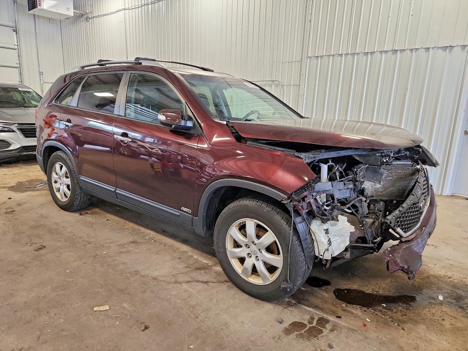 2012 Kia Sorento VIN 5XYKTDA21CG279674 COPART salvage auction — FRONT END, Mn - Cert Of Title-Salvage, sold $575 on 2026-07-07 (photo 4)