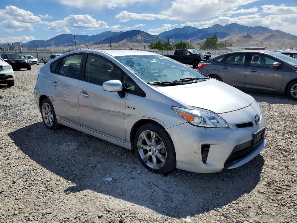 2014 Toyota Prius VIN JTDKN3DU2E1769061 COPART salvage auction — FRONT END, Ut - Salvage Certificate, sold $2,050 on 2026-07-31 (photo 4)