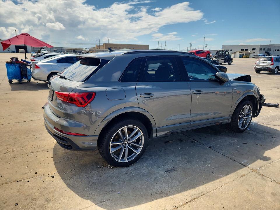 2024 Audi Q3 VIN WA1DECF33R1046302 COPART salvage auction — FRONT END, Tx - Salvage Vehicle Title, sold $8,200 on 2026-07-09 (photo 3)