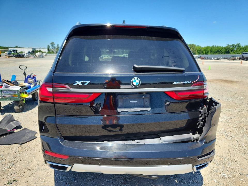 2021 BMW X7 VIN 5UXCW2C07M9H31532 COPART salvage auction — REAR END, Nc - Salvage Certificate Of Title, sold $275 on 2026-07-27 (photo 6)