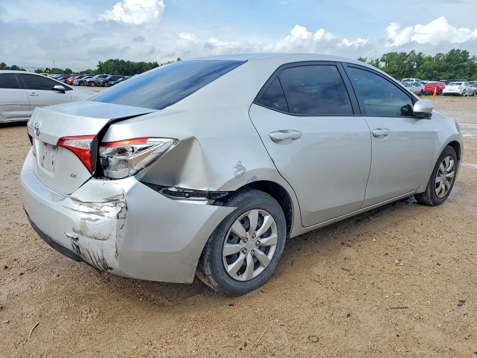 2016 Toyota Corolla VIN 5YFBURHE4GP501863 COPART salvage auction — REAR END, Tx - Salvage Vehicle Title, sold $2,850 on 2026-07-31 (photo 3)