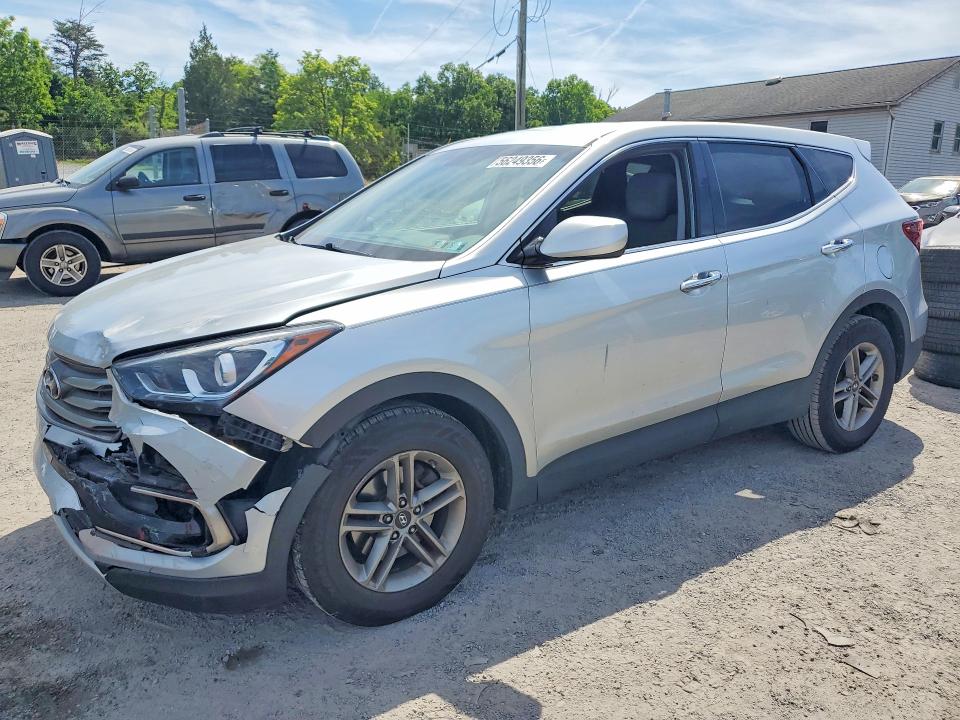 2017 Hyundai Santa fe VIN 5XYZT3LBXHG386994 COPART salvage auction — FRONT END, PA - CERTIFICATE OF SALVAGE, sold $2,900 on 2026-07-13 (photo 1)