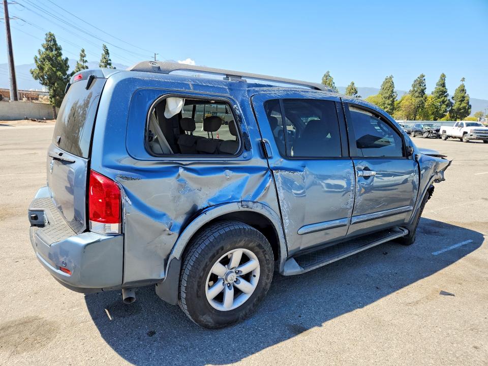 2012 Nissan Armada VIN 5N1AA0ND9CN621396 COPART salvage auction — FRONT END, Ca - Salvage Certificate, sold $650 on 2026-07-02 (photo 3)