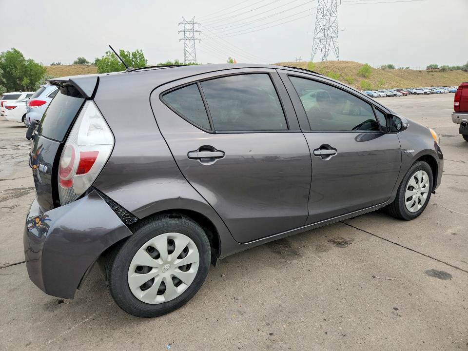 2014 Toyota Prius VIN JTDKDTB34E1565701 COPART salvage auction — REAR END, Co - Public - Salvage Title, sold $500 on 2026-07-15 (photo 3)