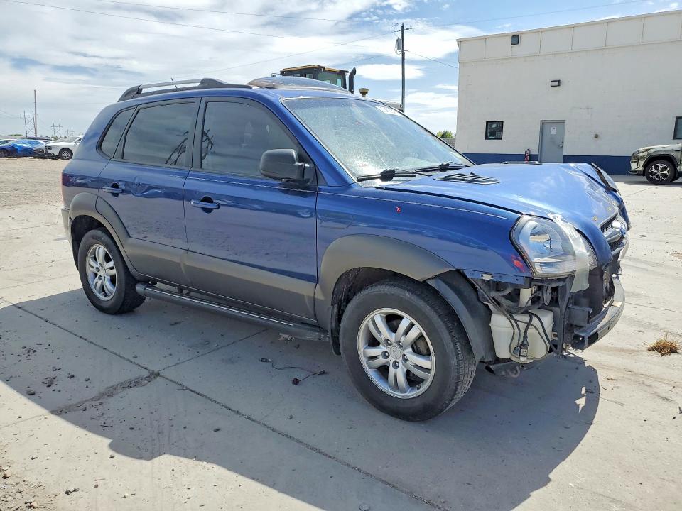 2008 Hyundai Tucson VIN KM8JN72DX8U880056 COPART salvage auction — FRONT END, Ut - Salvage Certificate, sold $425 on 2026-07-20 (photo 4)