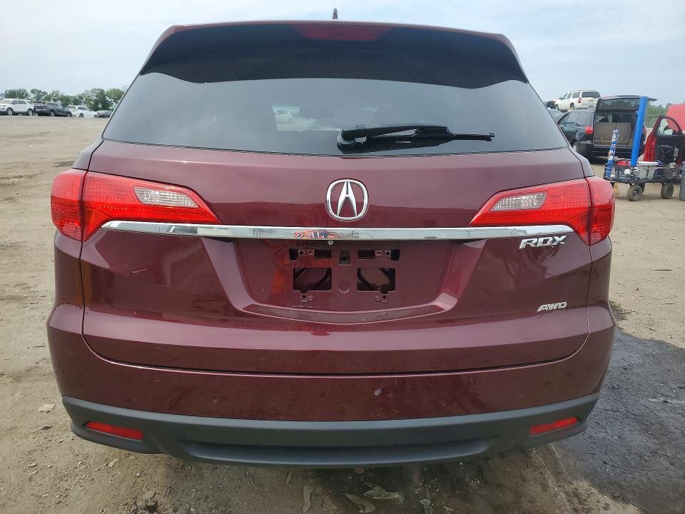 2015 Acura Rdx VIN 5J8TB4H50FL024404 COPART salvage auction — FRONT END, Va - Cert Of Title - Salvage, sold $1,750 on 2026-07-22 (photo 6)