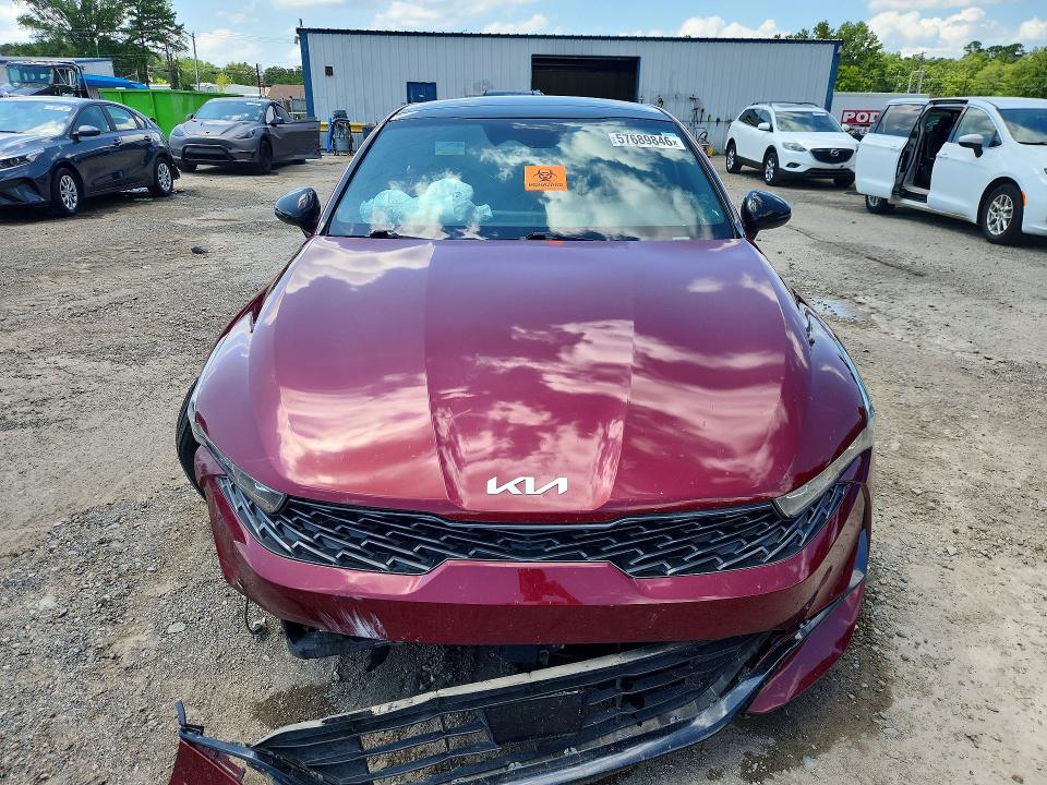 2022 Kia K5 VIN 5XXG64J22NG093467 COPART salvage auction — FRONT END, La - Cert Of Title-Salvage, sold $800 on 2026-07-23 (photo 5)