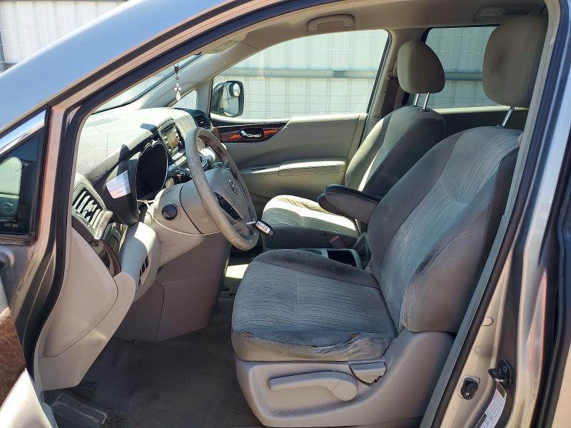 2012 Nissan Quest VIN JN8AE2KP6C9050787 COPART salvage auction — REAR END, TX - SALVAGE VEHICLE TITLE (P), sold $300 on 2026-07-08 (photo 7)