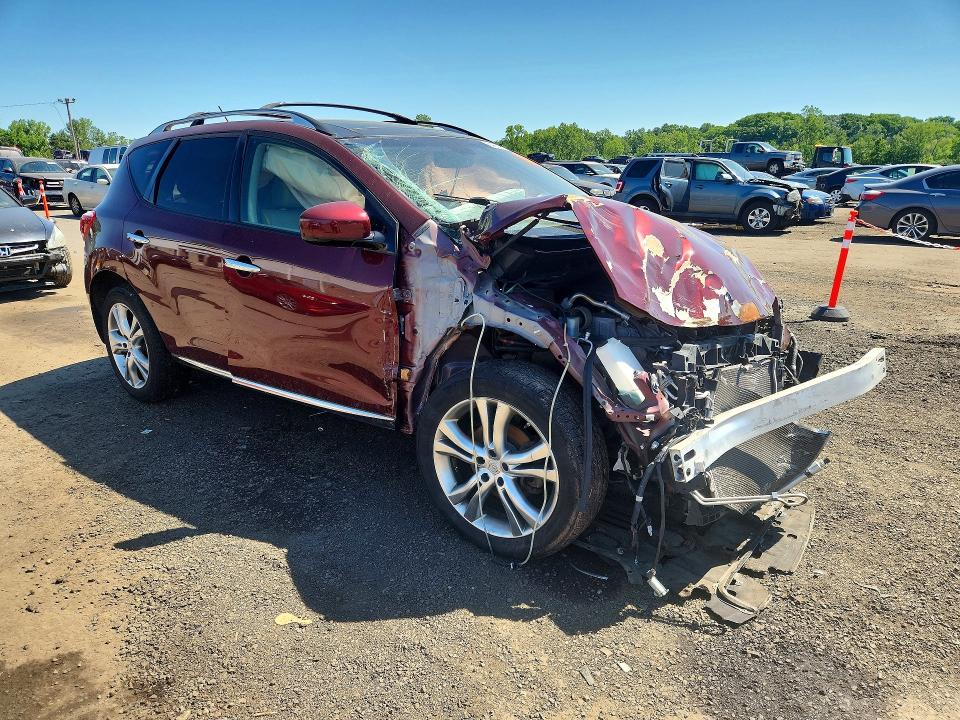 2012 Nissan Murano VIN JN8AZ1MU7CW105637 COPART salvage auction — FRONT END, Ct - Cert Of Title-Salvage, sold $450 on 2026-07-10 (photo 4)