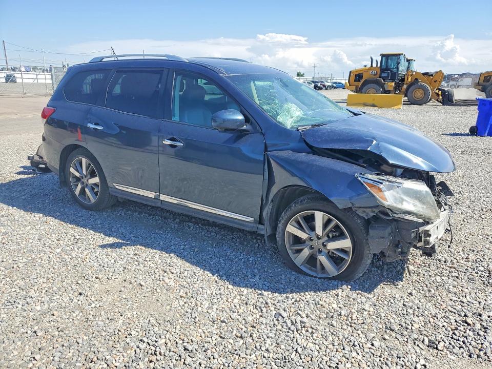 2015 Nissan Pathfinder VIN 5N1AR2MM8FC669977 COPART salvage auction — FRONT END, Co - Public - Salvage Title, sold $800 on 2026-07-09 (photo 4)