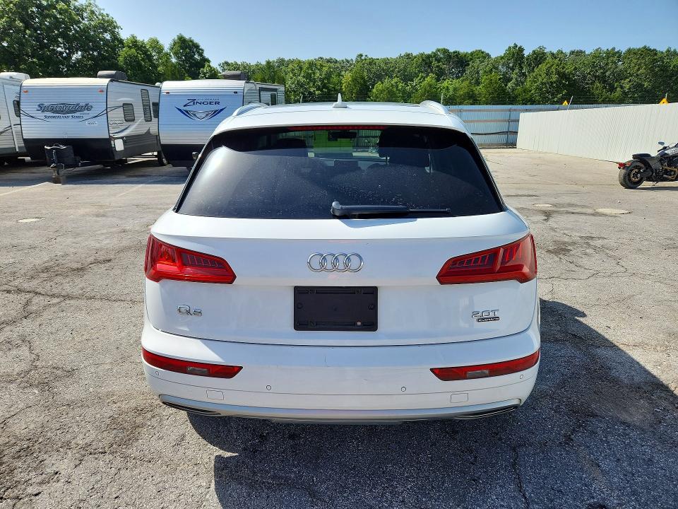 2018 Audi Q5 VIN WA1CNAFY7J2185939 COPART salvage auction — HAIL, Mo - Salvage Certificate Of Title, sold $5,500 on 2026-07-29 (photo 6)