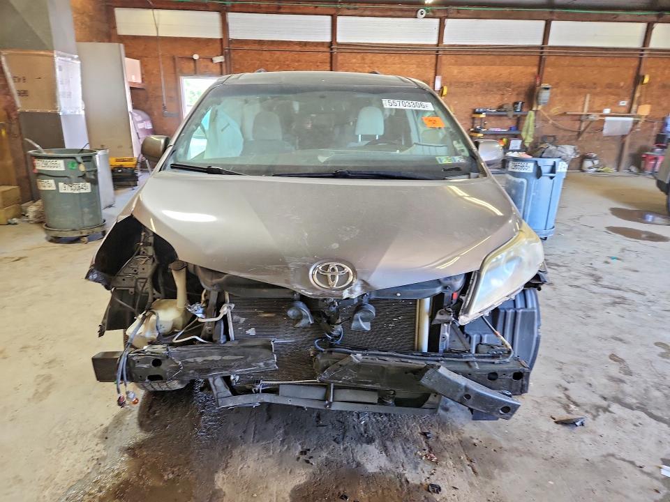 2016 Toyota Sienna VIN 5TDKK3DC7GS727538 COPART salvage auction — FRONT END, Pa - Certificate Of Salvage, sold $2,350 on 2026-07-16 (photo 5)