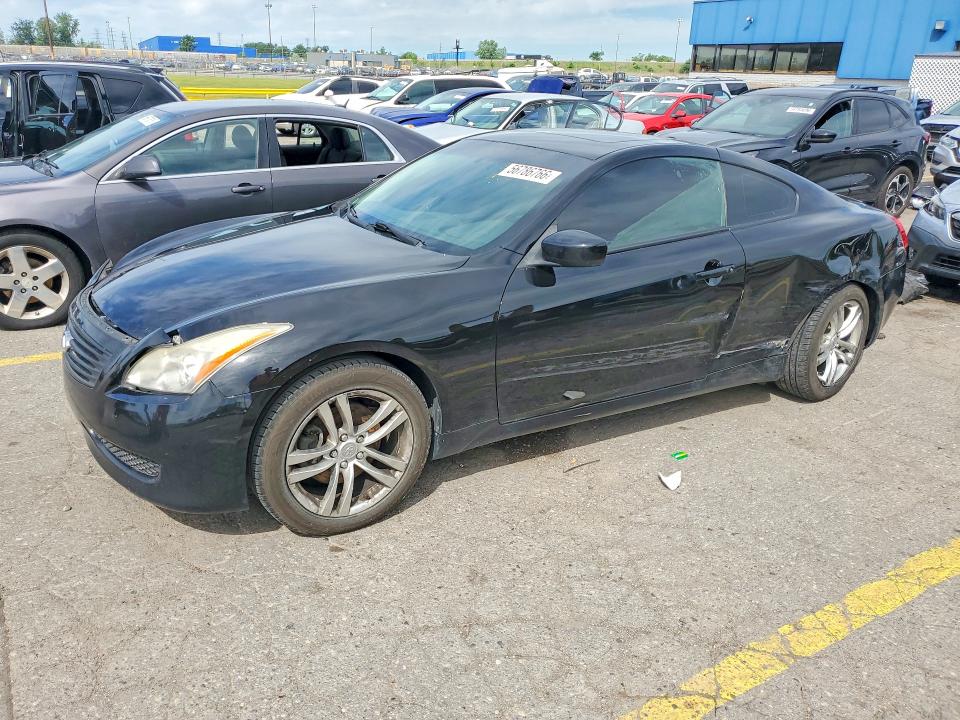 2009 Infiniti G VIN JNKCV64F39M651448 COPART salvage auction — FRONT END, Mi - Certificate Of Title, sold $700 on 2026-07-31 (photo 1)