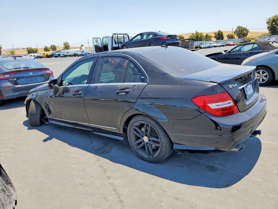 2013 Mercedes-benz C class VIN WDDGF4HB8DR279831 COPART salvage auction — FRONT END, CA - SALVAGE CERTIFICATE, sold $300 on 2026-07-15 (photo 2)