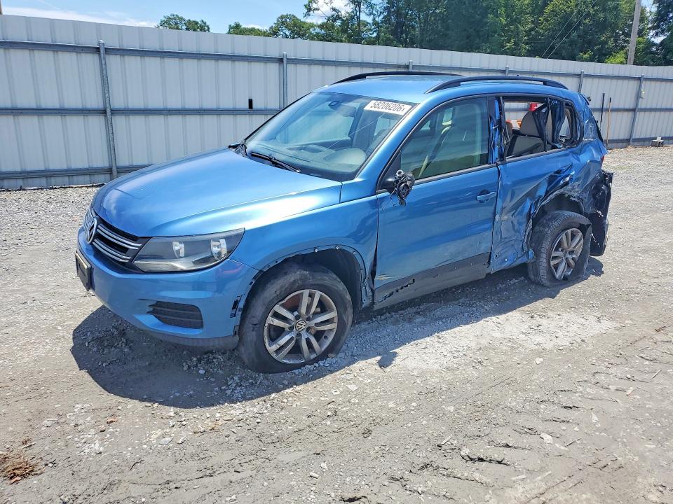 2017 Volkswagen Tiguan VIN WVGBV7AX6HK027360 COPART salvage auction — SIDE, NC - SALVAGE CERTIFICATE OF TITLE, sold $600 on 2026-08-12 (photo 1)