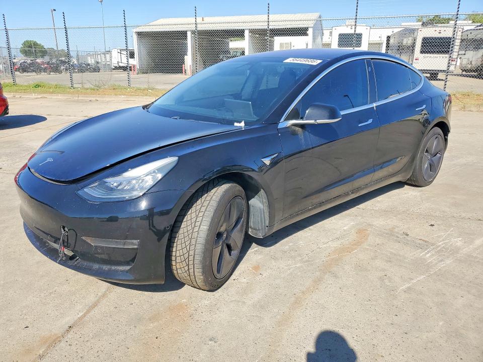 2018 Tesla Model 3 VIN 5YJ3E1EA8JF172768 COPART salvage auction — REAR END, Ca - Salvage Certificate, sold $6,200 on 2026-07-27 (photo 1)