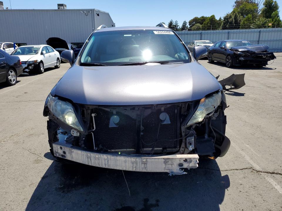 2012 Lexus Rx VIN 2T2BK1BA8CC134405 COPART salvage auction — FRONT END, Ca - Salvage Certificate, sold $250 on 2026-07-06 (photo 5)