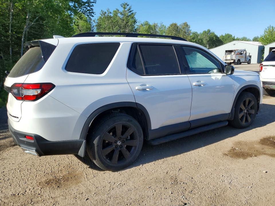 2025 Honda Pilot VIN 5FNYG1H99SB503165 COPART salvage auction — ROOF, On - Permit No Brand - Unfit, sold $34,250 on 2026-07-02 (photo 3)