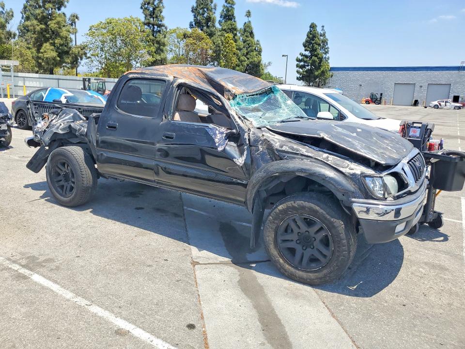 2004 Toyota Tacoma VIN 5TEGM92N24Z380111 COPART salvage auction — ROLLOVER, Ca - Salvage Certificate, sold $700 on 2026-07-16 (photo 4)