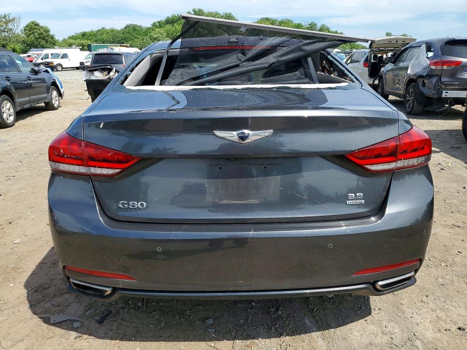 2017 Genesis G80 VIN KMHGN4JE5HU199919 COPART salvage auction — VANDALISM, Md - Cert Of Salvage > 75% Damage, sold $225 on 2026-07-21 (photo 6)
