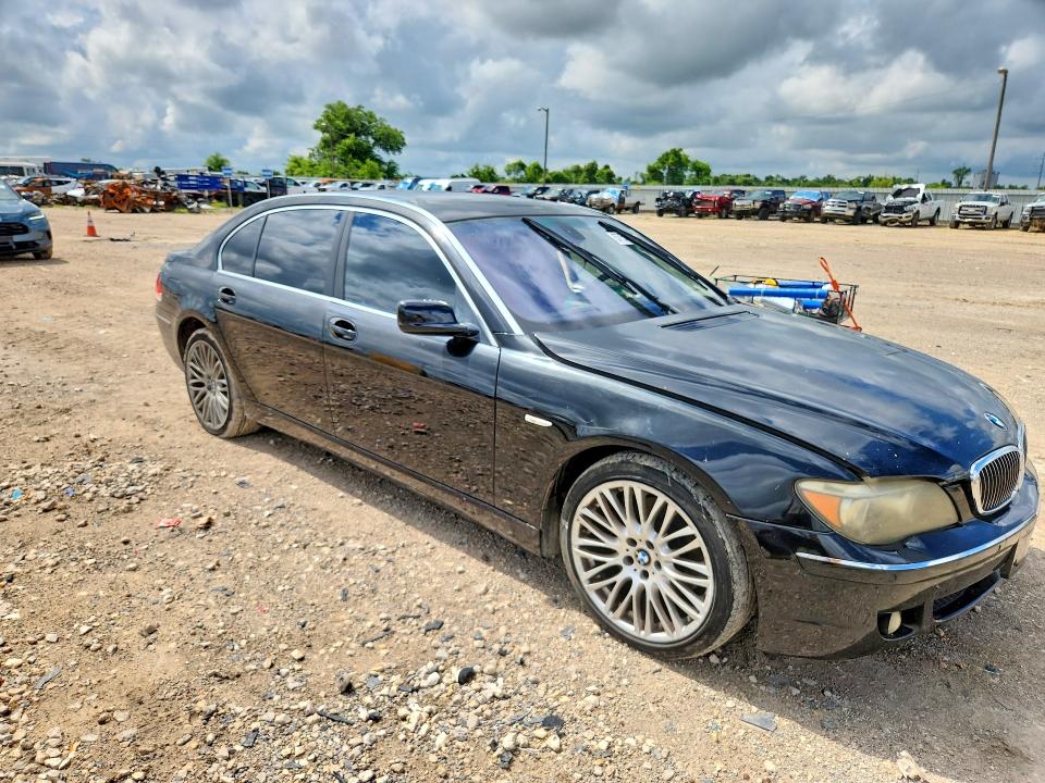 2008 BMW 7 series VIN WBAHN83528DT80485 COPART salvage auction — SIDE, TX - SALVAGE VEHICLE TITLE (P), sold $450 on 2026-07-15 (photo 4)