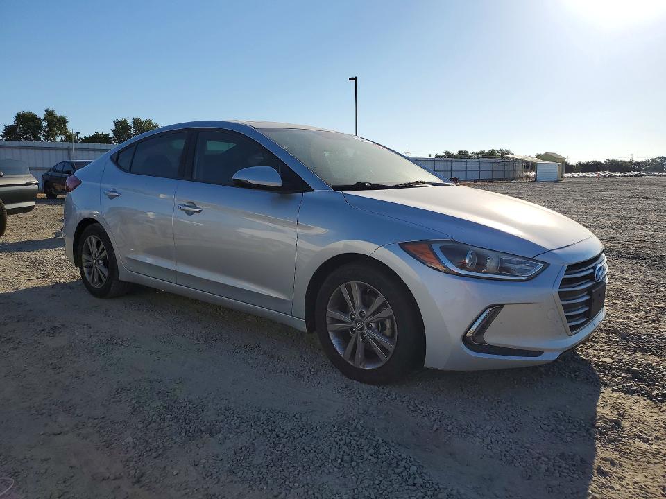 2018 Hyundai Elantra VIN KMHD84LF9JU461012 COPART salvage auction — VANDALISM, Ca - Salvage Certificate, sold $1,800 on 2026-07-16 (photo 4)