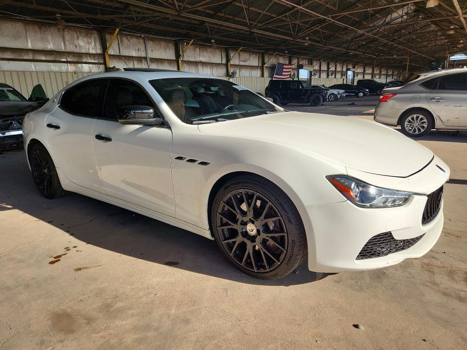 2015 Maserati Ghibli VIN ZAM57XSA9F1159209 COPART salvage auction — MINOR DENT/SCRATCHES, Az - Cert Of Title - Salvage, sold $5,500 on 2026-07-08 (photo 4)