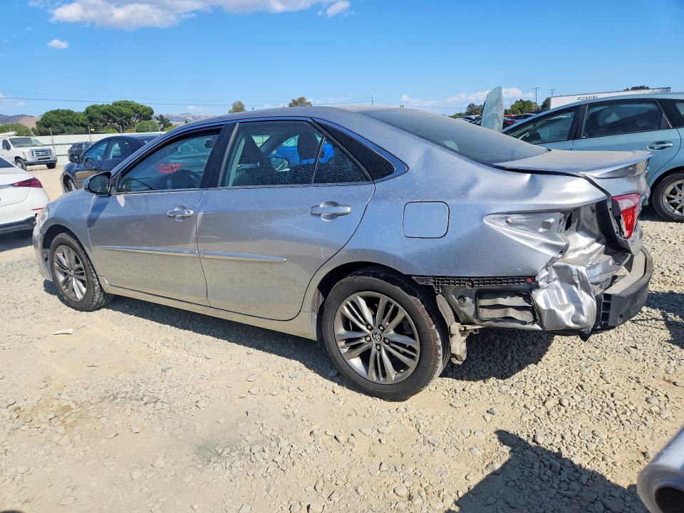 2015 Toyota Camry VIN 4T1BF1FK0FU111019 COPART salvage auction — REAR END, Ca - Salvage Certificate, sold $1,700 on 2026-07-09 (photo 2)