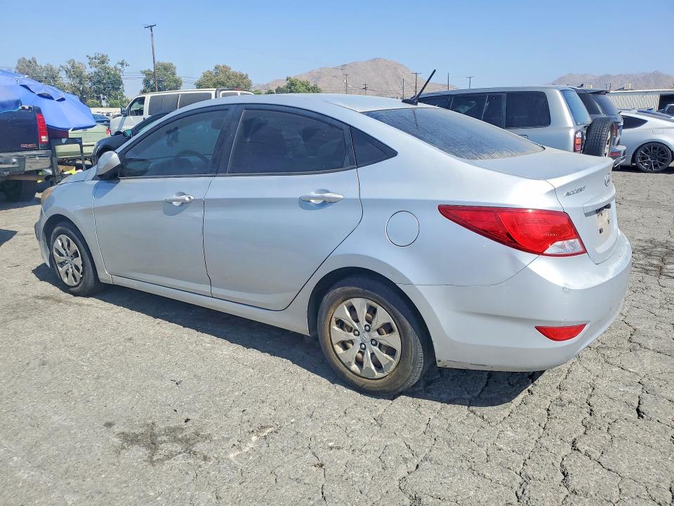 2015 Hyundai Accent VIN KMHCT4AE6FU863856 COPART salvage auction — FRONT END, Ca - Salvage Certificate, sold $850 on 2026-07-09 (photo 2)