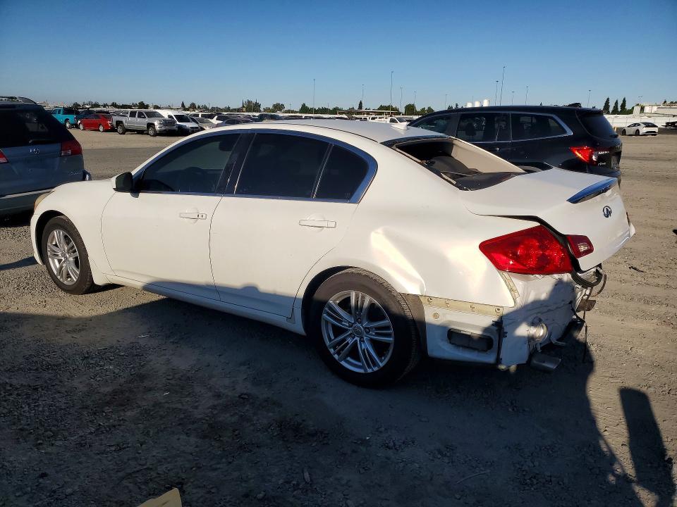 2012 Infiniti VIN JN1CV6AP6CM620218 COPART salvage auction — REAR END, Ca - Salvage Certificate, sold $800 on 2026-07-02 (photo 2)