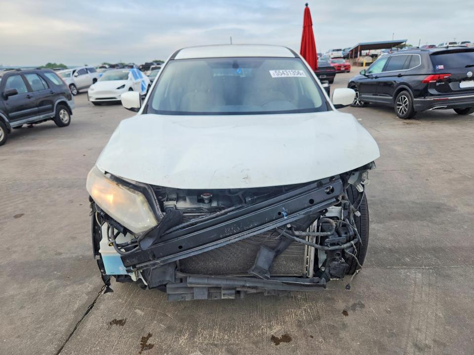 2016 Nissan Rogue VIN KNMAT2MT5GP593531 COPART salvage auction — FRONT END, Tx - Salvage Vehicle Title, sold $700 on 2026-07-13 (photo 5)